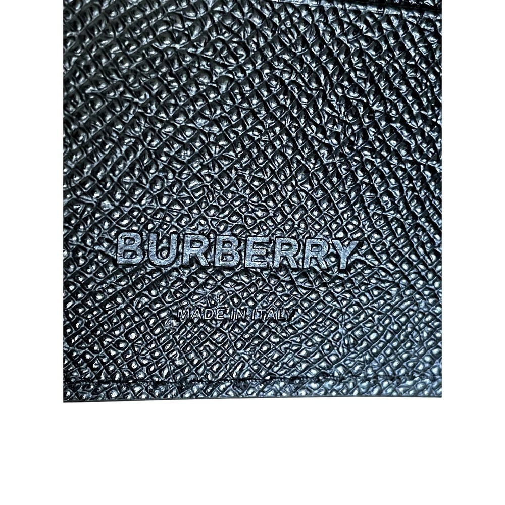 NEW BURBERRY 8014653 GRAINY LEATHER INTERNATIONAL BIFOLD WALLET with logo - Picture 6 of 13